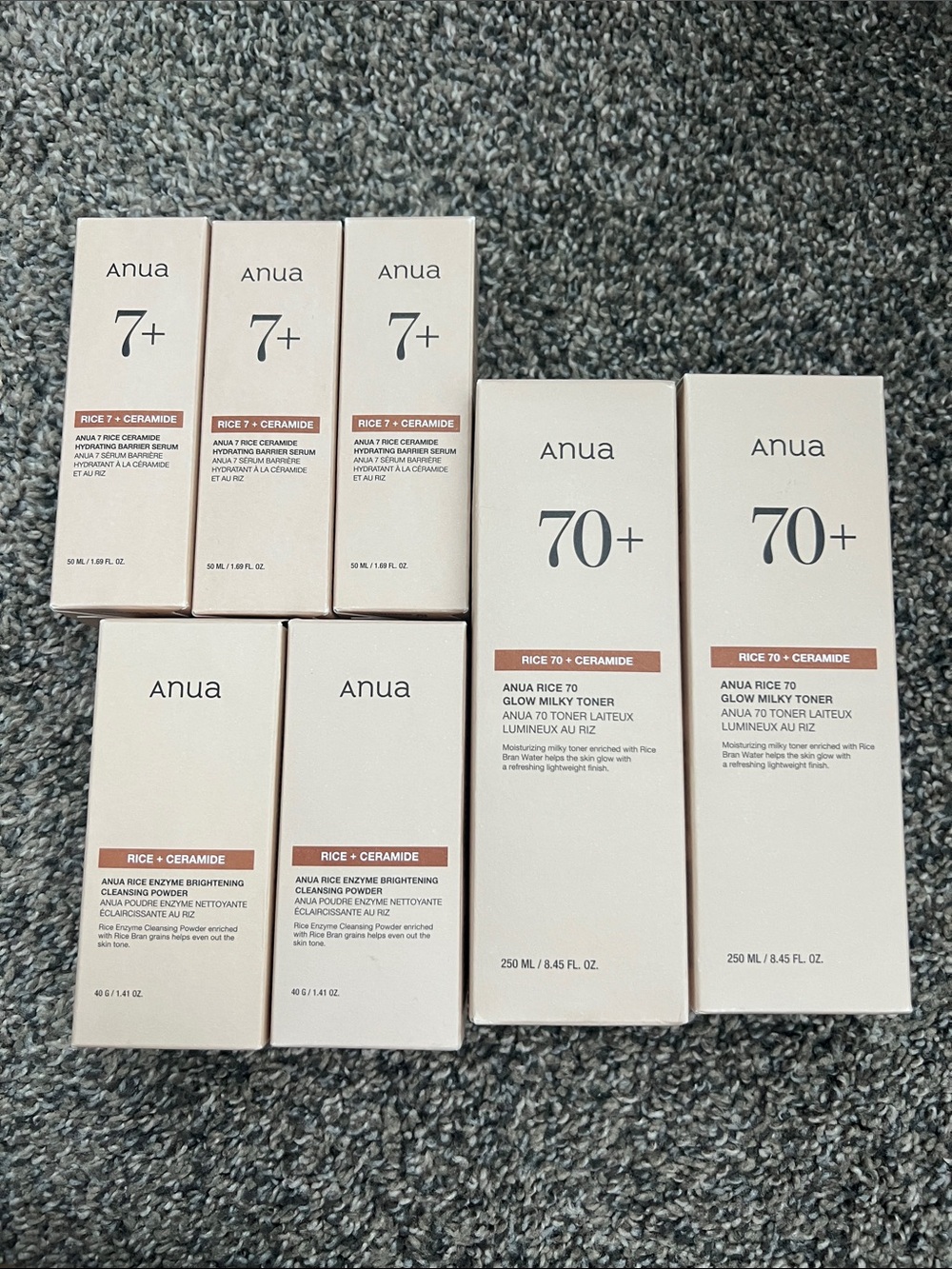 Anua Rice 7 + ceramide - $10 each or $60